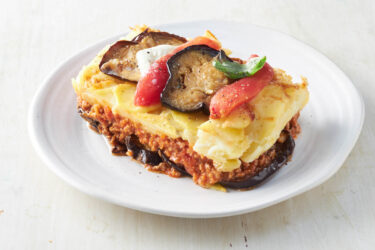 Auberginen-Tomaten-Mozzarella-Auflauf