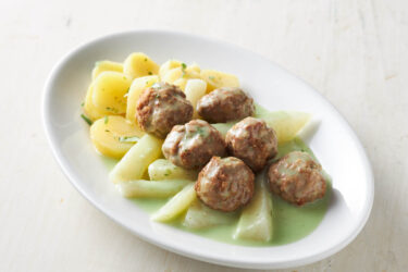 Kohlrabi mit Kalbfleischbällchen