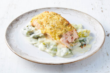 Überbackene Salmschnitte